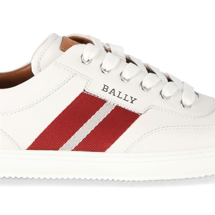 Bally Oriano Mens White Leather Sneaker