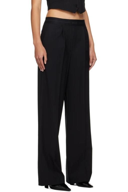 [엠에스지엠]Black Suiting Trousers 241443F087007