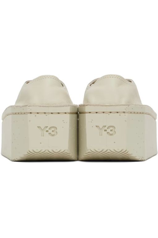 [요지야마모토]Beige Kyasu Lo Sneakers 242138M237055