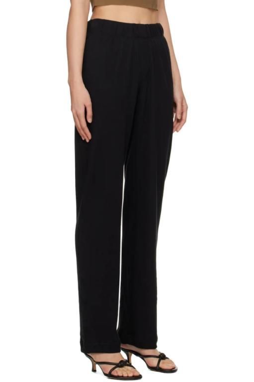 [ETERNE]Black Thermal Lounge Pants 241910F086000