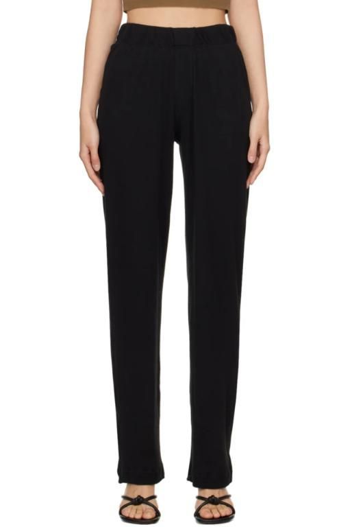 [ETERNE]Black Thermal Lounge Pants 241910F086000