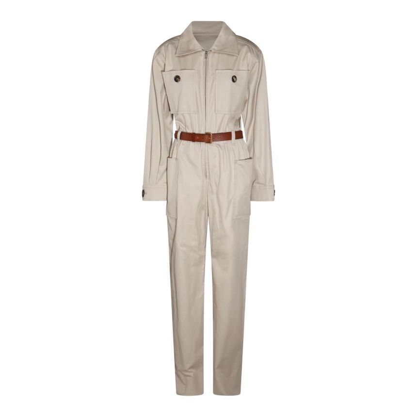 785813/Y9I229610 Cotton twill belted tracksuit