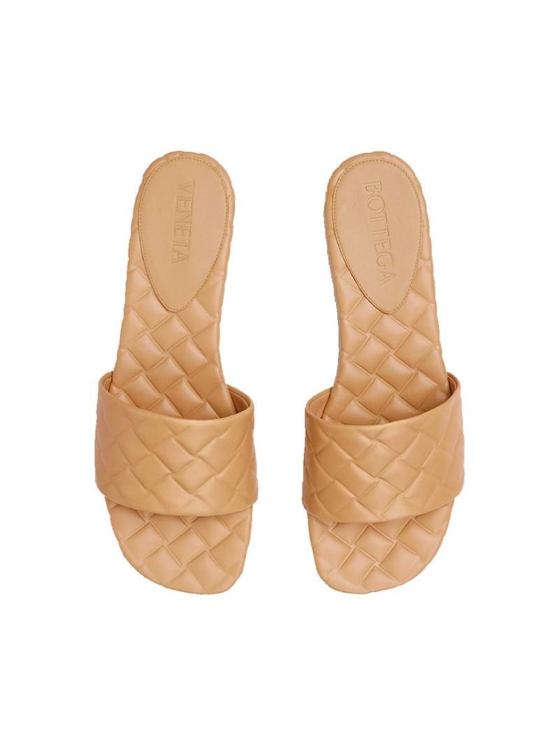 보테가 베네타 778163/V3RS0 2624 CANE SUGAR Flat Amy Mules