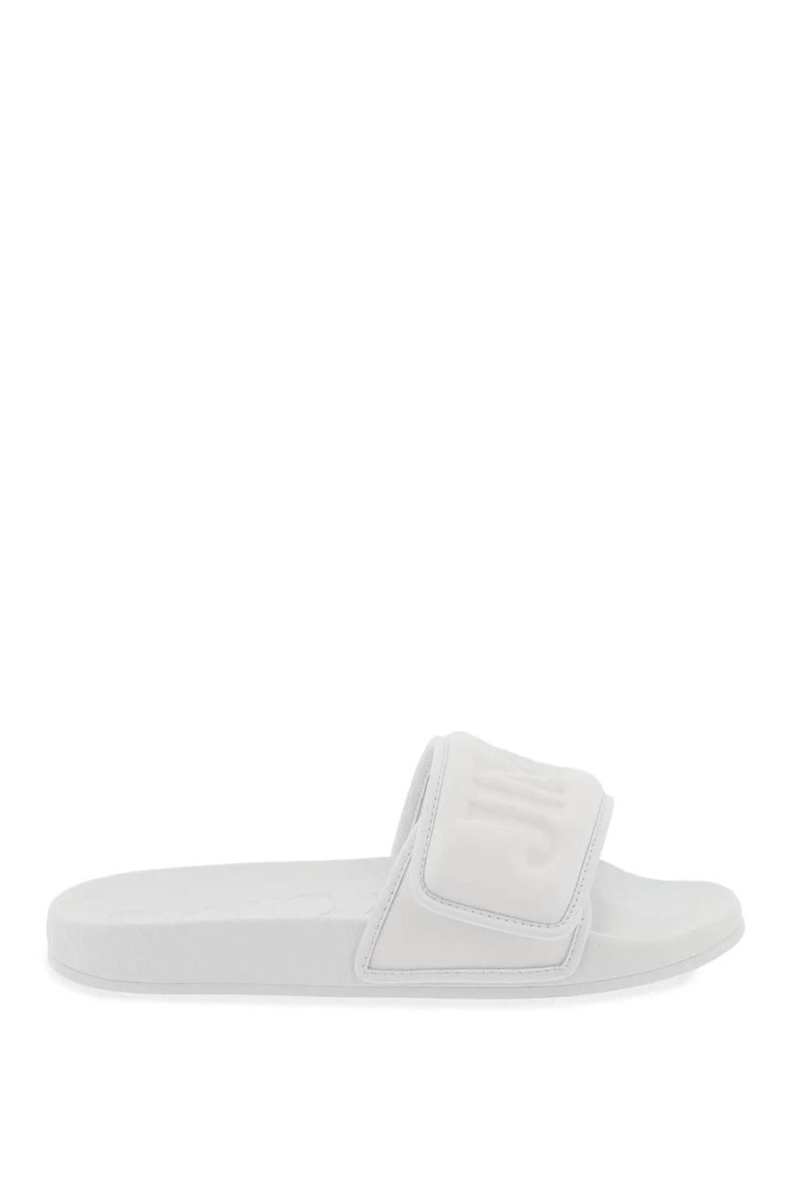 지미추 fitz slides with lycra logoed bang White FITZ M PFP VWHTW []