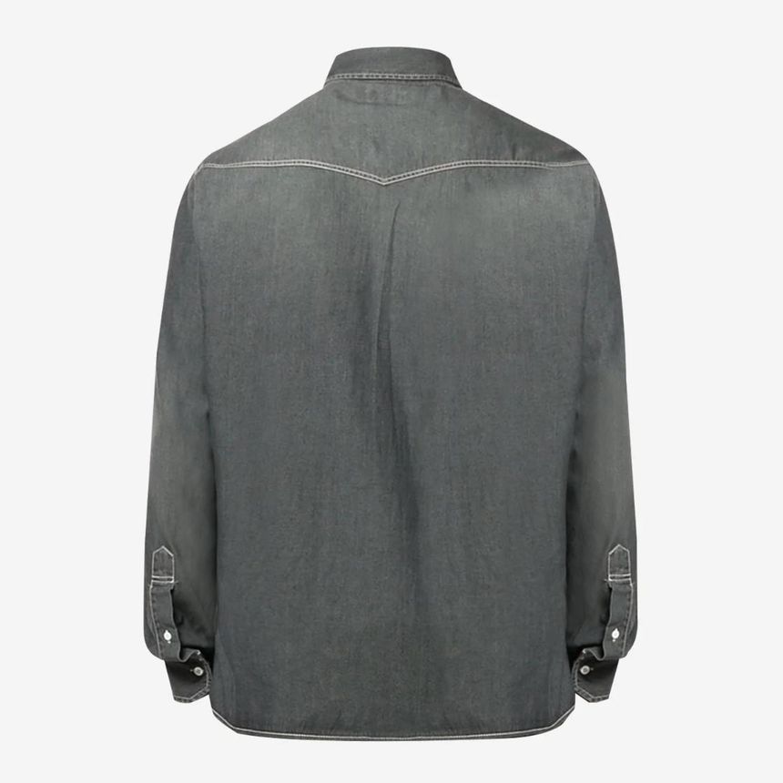 [NB25] 브루넬로 쿠치넬리 남성 셔츠 Brunello Cucinelli Western Denim Shirt 8052213783807