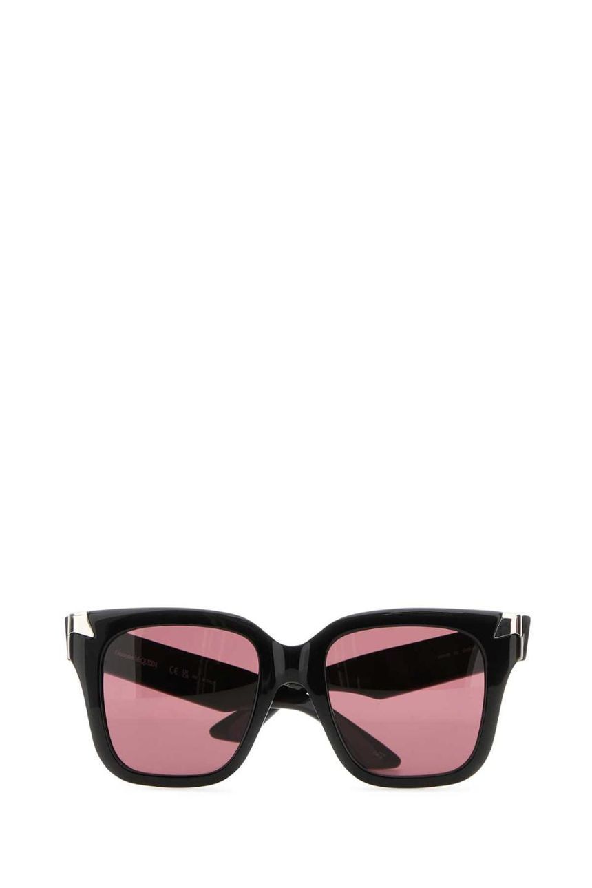 ALEXANDER MCQUEEN 블랙 아세테이트 펑크 리벳 선글라스 781191J0749 1045