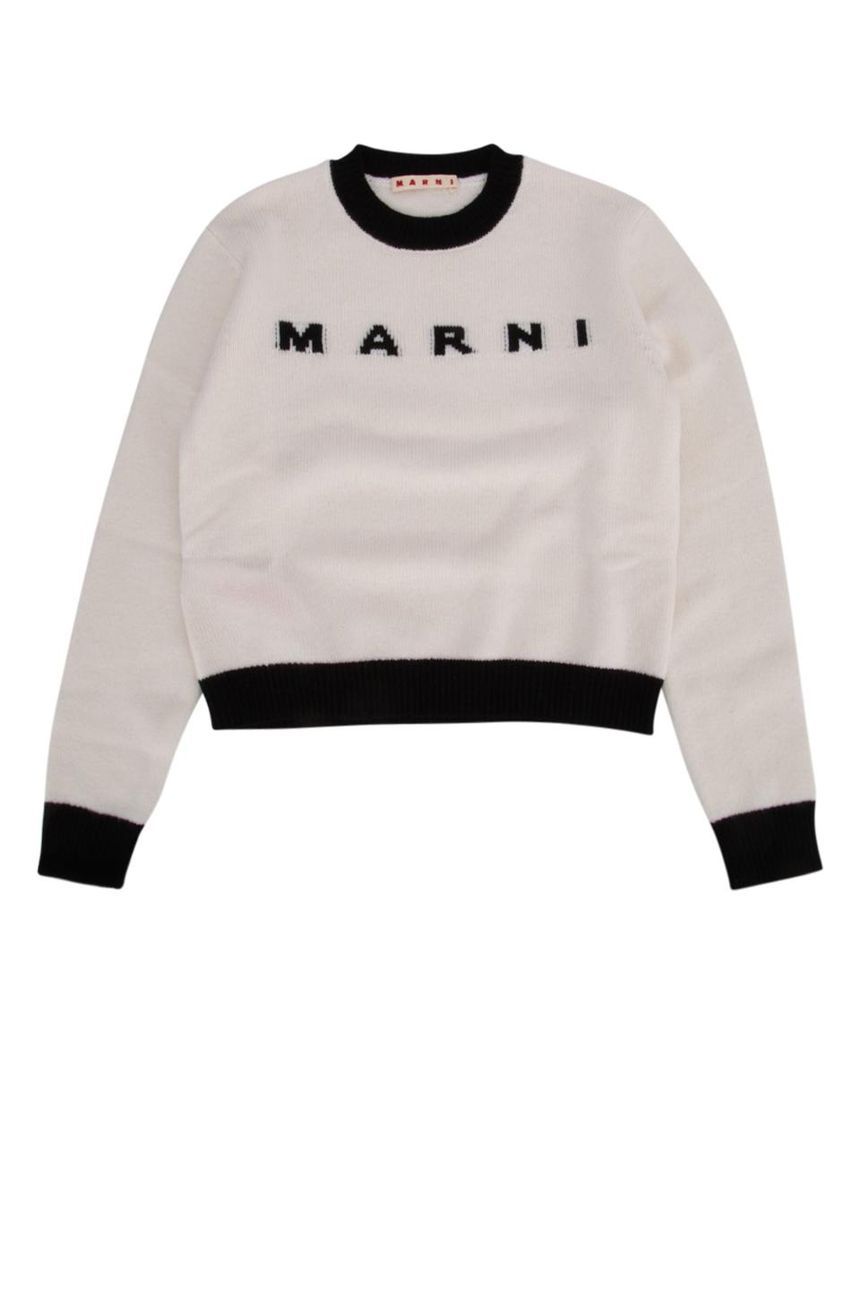 키즈 마르니 니트 스웻셔츠 M00993 M00ML MK107AF 0M111 WHITE