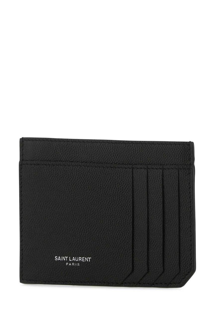 생로랑 Black leather card holder 607914BTY0N 1000