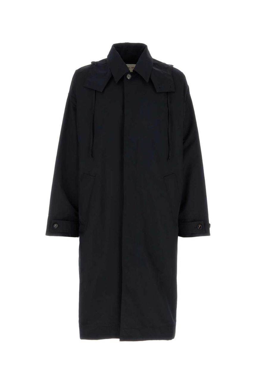 보테가 베네타 Navy blue nylon blend trench coat 785251V4D70 4212 BLUE  []