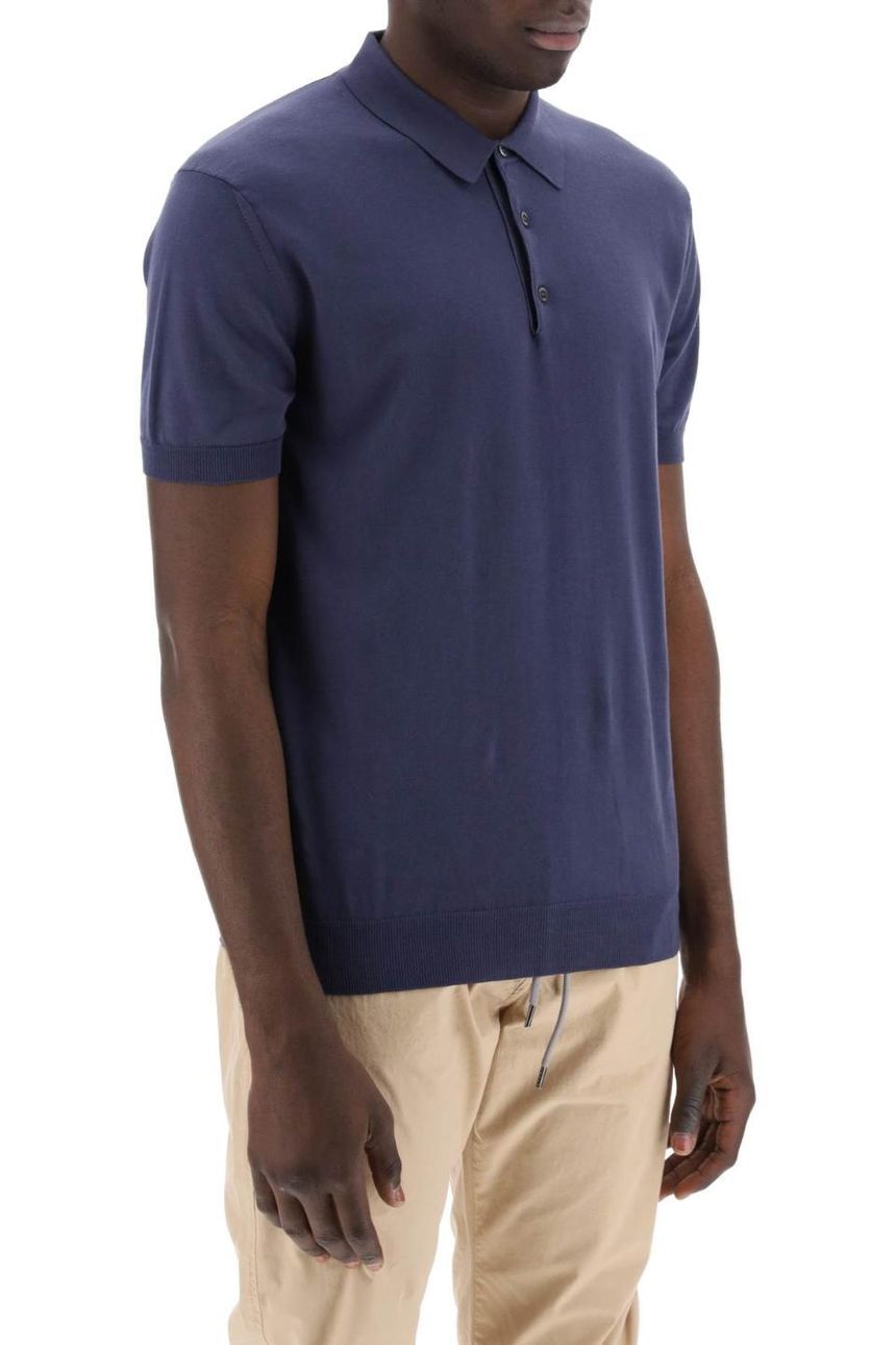 BARACUTA cotton knit polo shirt BRMAG0003BKNT1/309