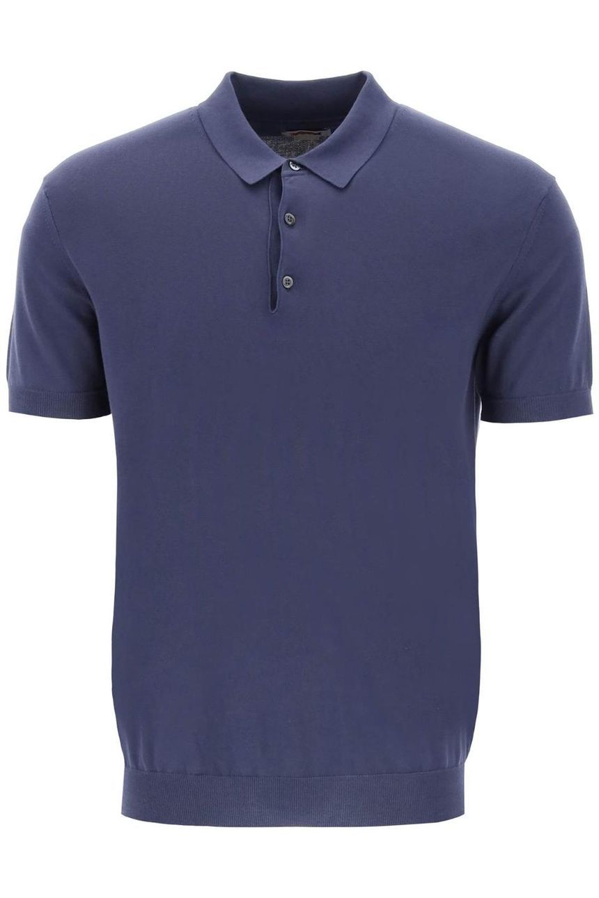 BARACUTA cotton knit polo shirt BRMAG0003BKNT1/309