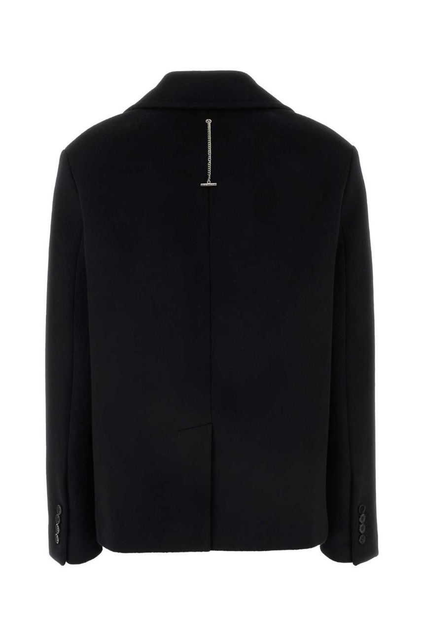 알렉산더 맥퀸 Black felt coat 805810QKABE 1000 JP1