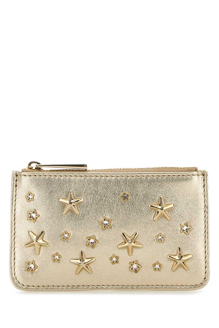 지미추 Gold nappa leather Navy 카드 홀더 NANCYAUR LIGGOL