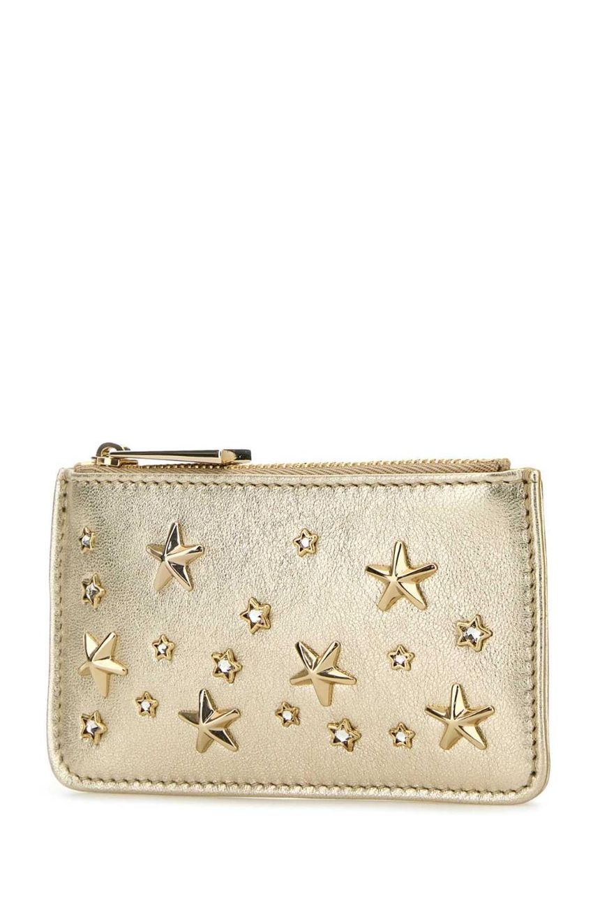 지미추 Gold nappa leather Navy 카드 홀더 NANCYAUR LIGGOL