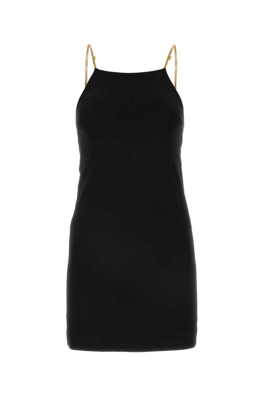 팜앤젤스 Black jersey mini dress PWDB220S24FAB001 1010 JP1