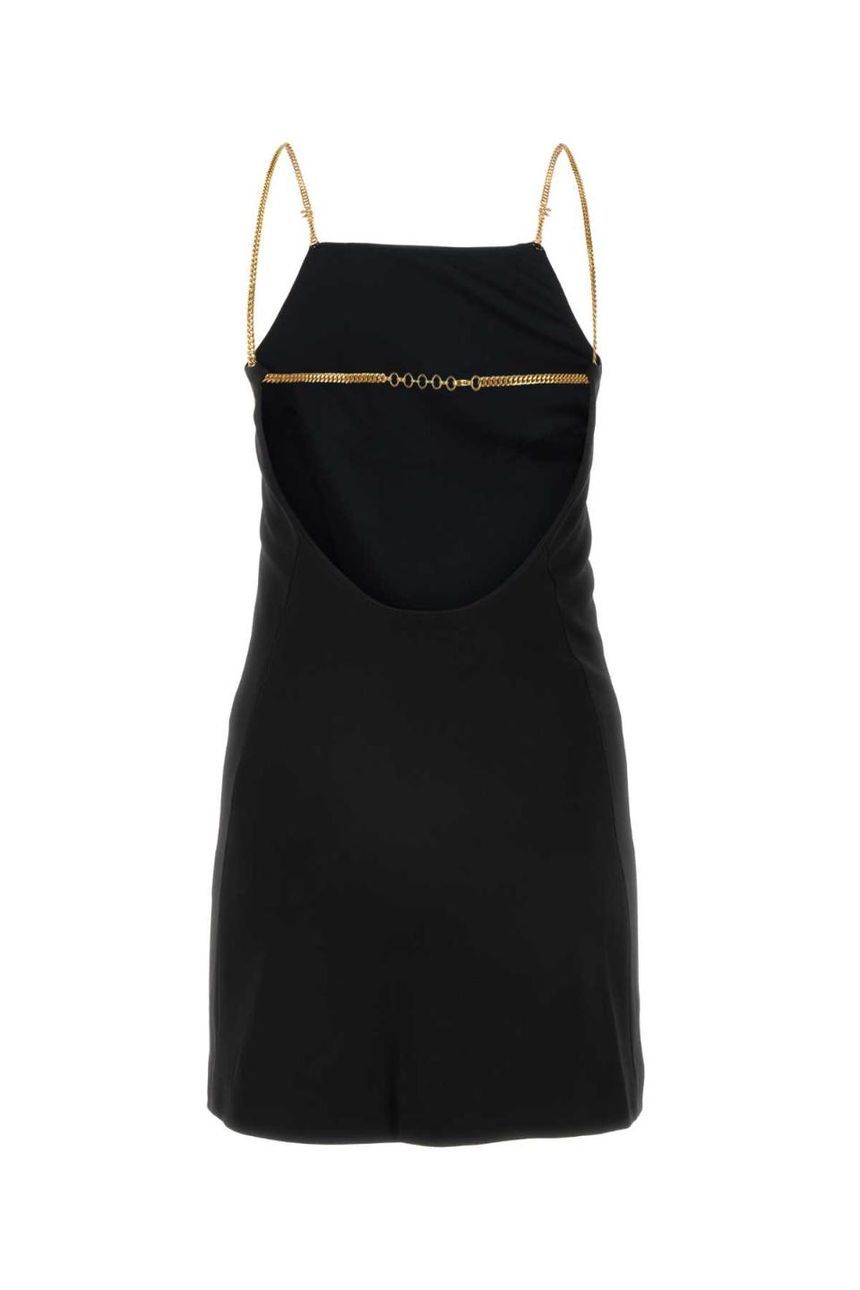 팜앤젤스 Black jersey mini dress PWDB220S24FAB001 1010 JP1