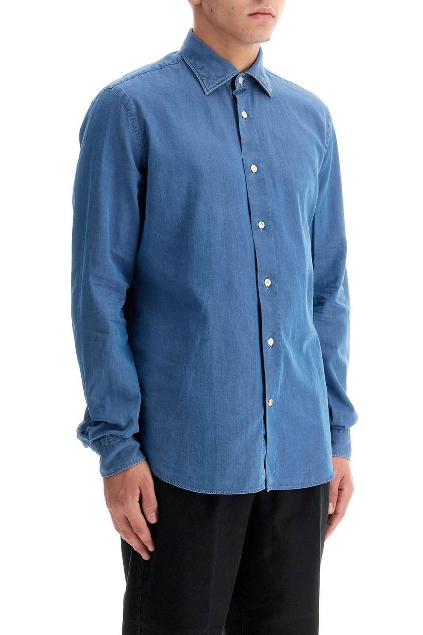 VINCENZO DI RUGGIERO denim effect shirt 33 IN754 1/DENIM