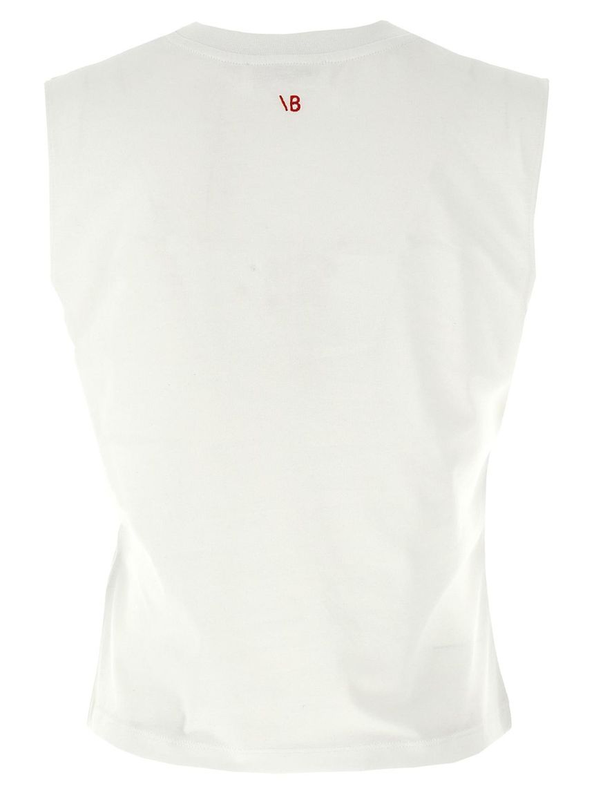 VICTORIA BECKHAM 'Slogan' tank top 1125JTS006360AWHITEFASHIONOFFENDER