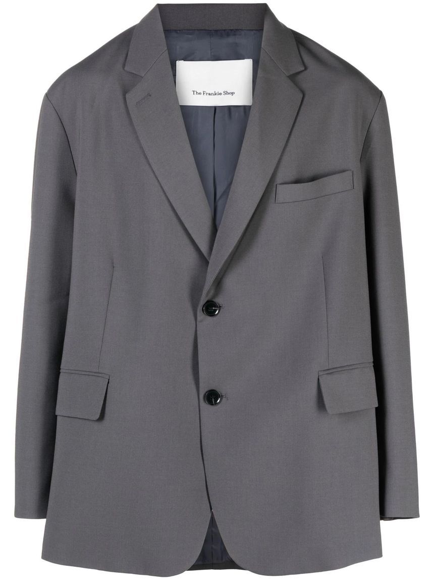 THE FRANKIE SHOP grey Beo oversized blazer 18989858 / OBLBEO123