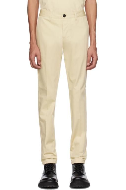 [아미]Off White Straight Fit Trousers 231482M191006
