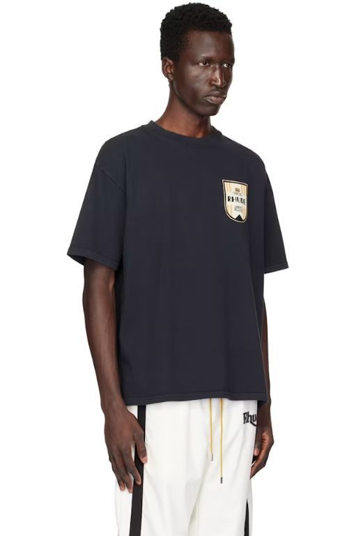 25 SS 루드 블랙 몽블랑 호텔 티셔츠 242923M213007