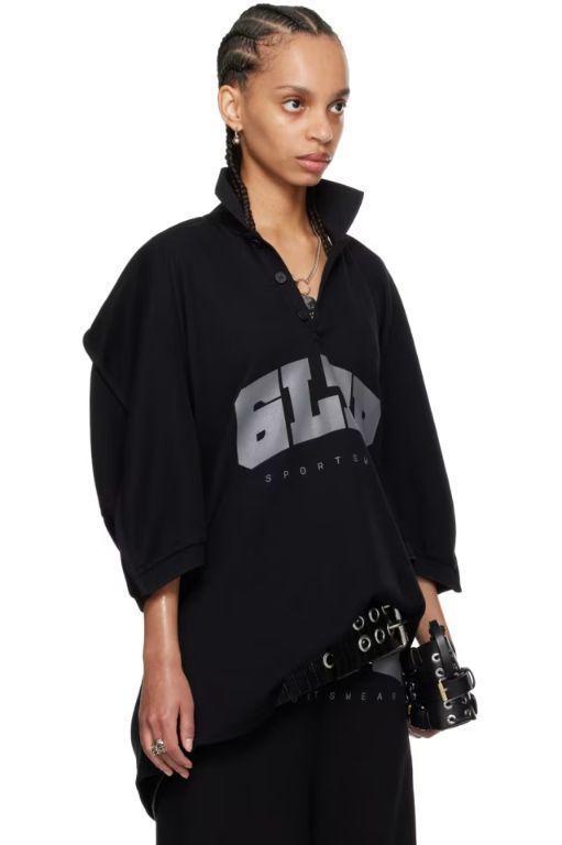 25 SS 장폴고띠에 블랙 Shayne Oliver GLTR 폴로 셔츠 242808F108000