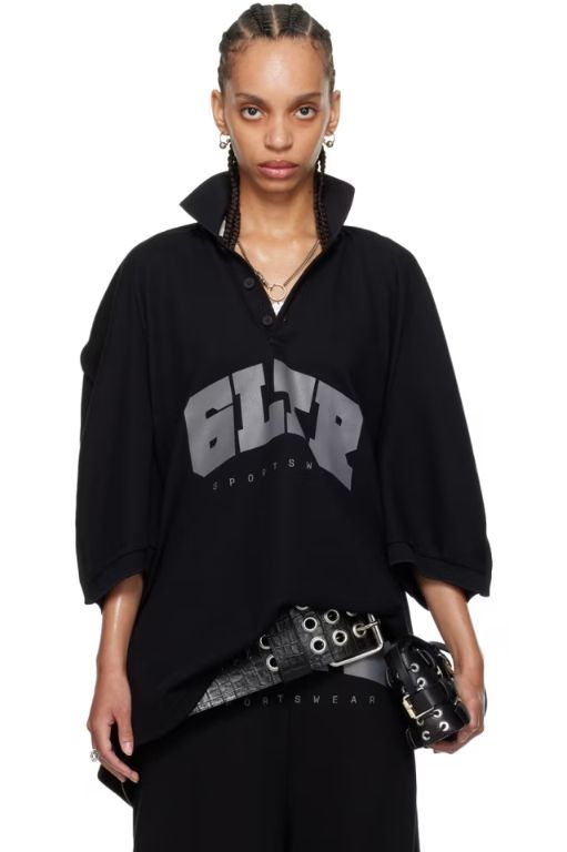 25 SS 장폴고띠에 블랙 Shayne Oliver GLTR 폴로 셔츠 242808F108000