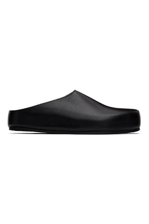 [스튜디오니콜슨]Black Wearing Clog Loafers 242608M231005