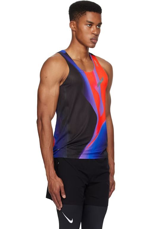 [SOAR RUNNING]Black   Red Race Tank Top 251627M214004