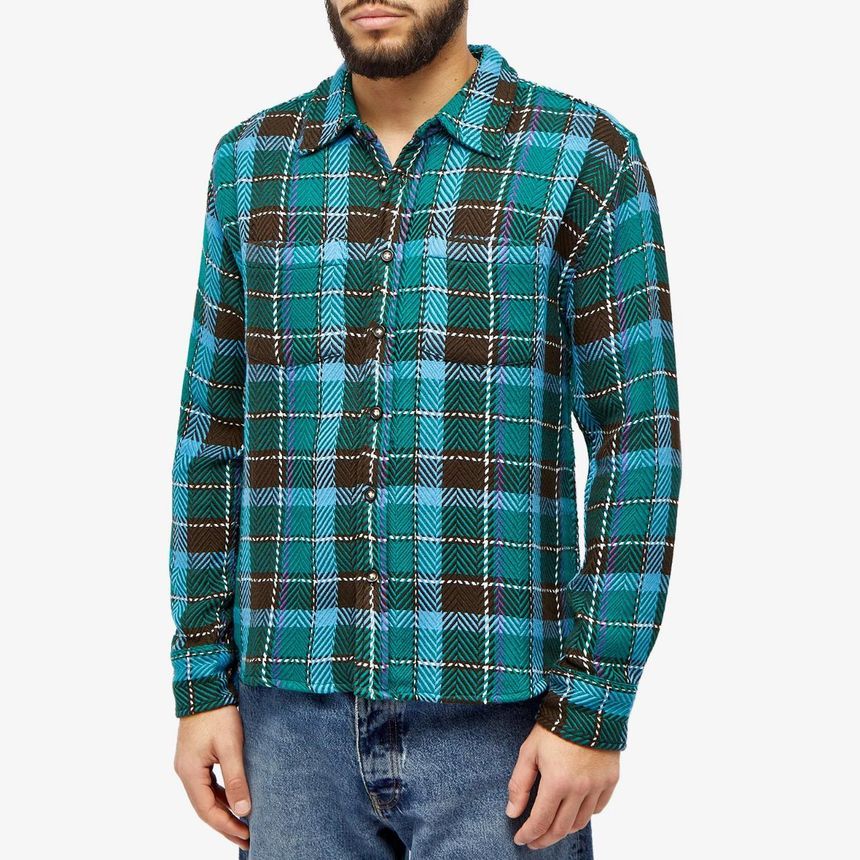 [NB15] Corridor 남성 셔츠 Corridor Tacoma Plaid Shirt LS0119-BLU