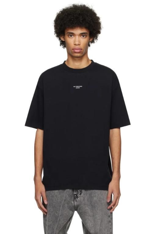 [Drole De Monsieur]Black Le T Shirt Slogan T Shirt 241572M213019