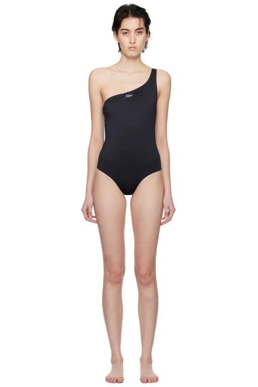 [오프화이트]Black Off Stamp Swimsuit 241607F103000