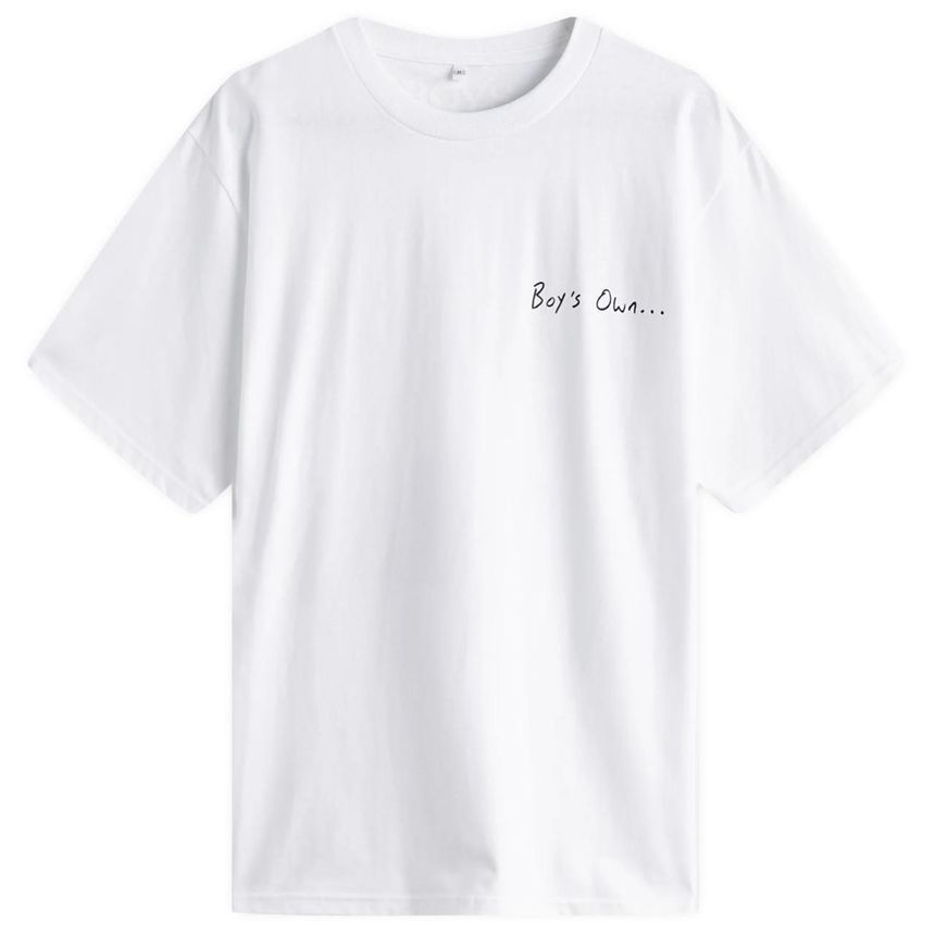 Boys Own Boys Own Pie And Mash “ A Cockney Myth” Print T Shirt BO-PIEMASH-WHT