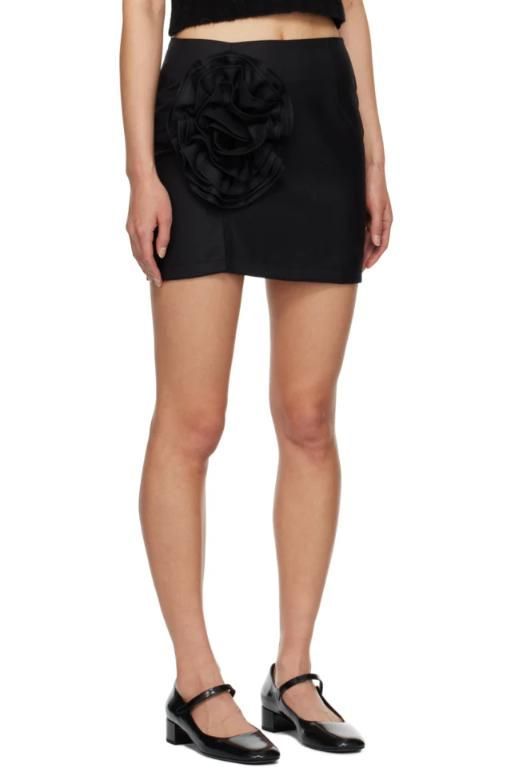 [Tach]Black Fabrizia Miniskirt 232657F090002