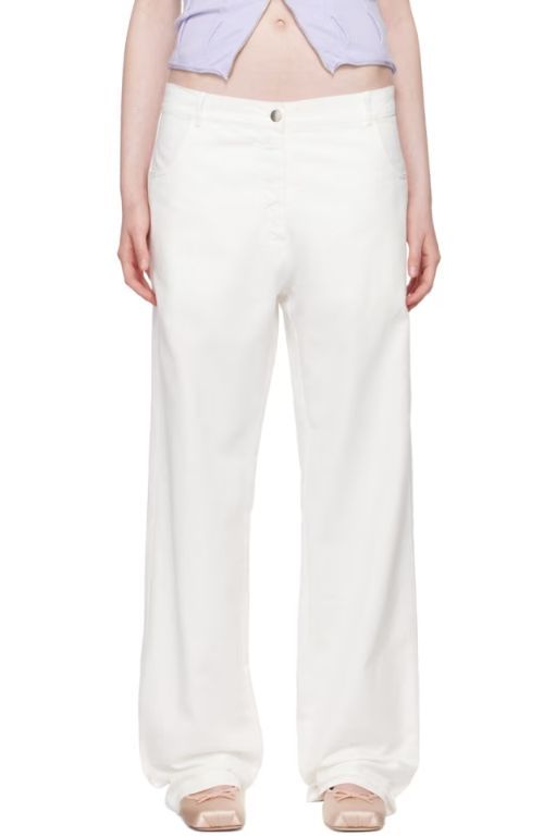 [GIMAGUAS]White Alex Trousers 241776F087028