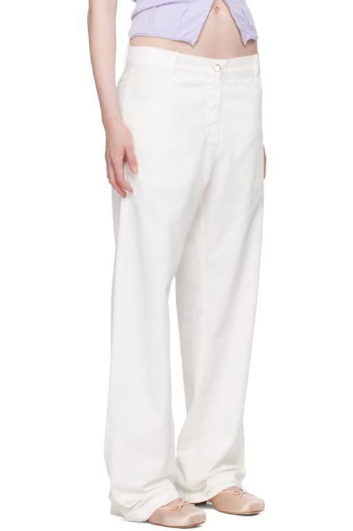 [GIMAGUAS]White Alex Trousers 241776F087028