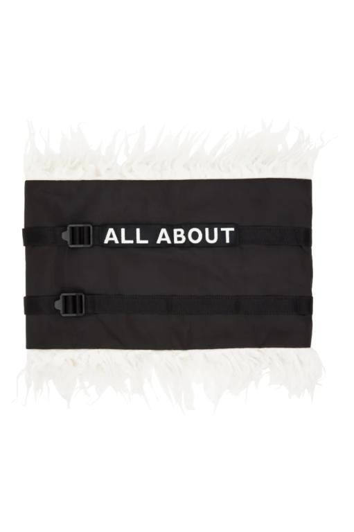 [A. A. Spectrum]Black Embroidered Neck Warmer 222285M150001