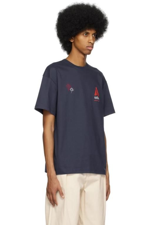 [ADISH]Navy Nadi Lel T Shirt 231484M213003