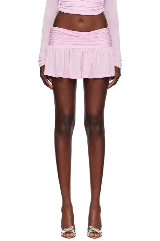 25 SS GUIZIO 핑크 아스마라 미니 스커트 242897F090013