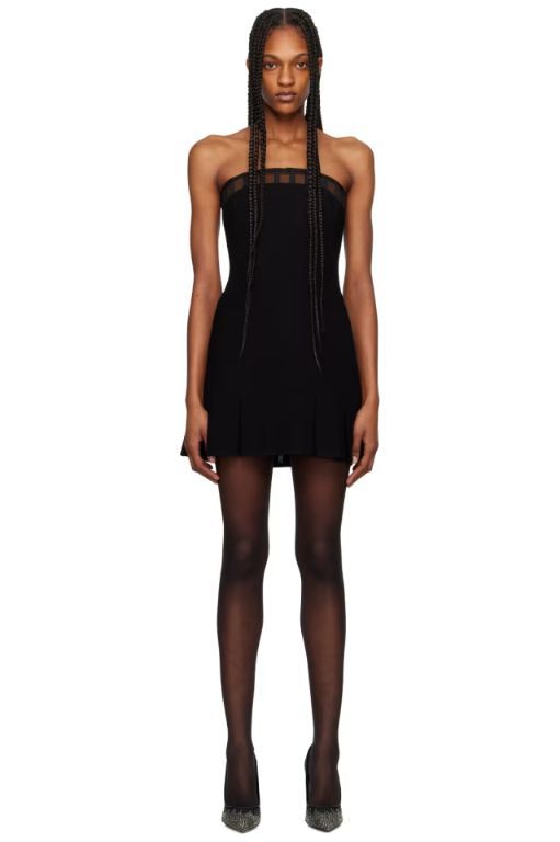 [Monot]Black Layered Minidress 241658F052006