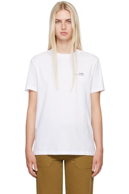 [아페쎄]White Standard Item T Shirt 242252F110004