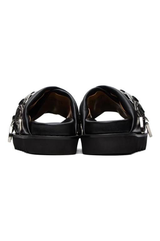 [토가풀라]SSENSE Exclusive Black Criss Crossing Sandals 232492F124021