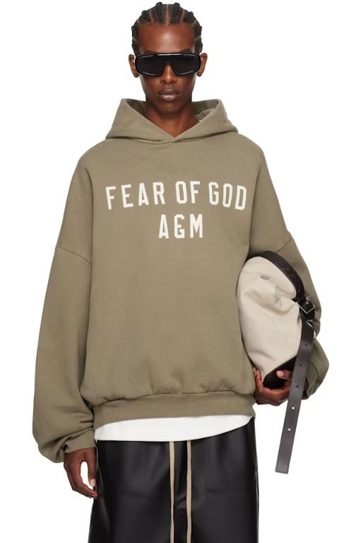 [피어오브갓]Khaki Heavyweight Hoodie 242161M202025