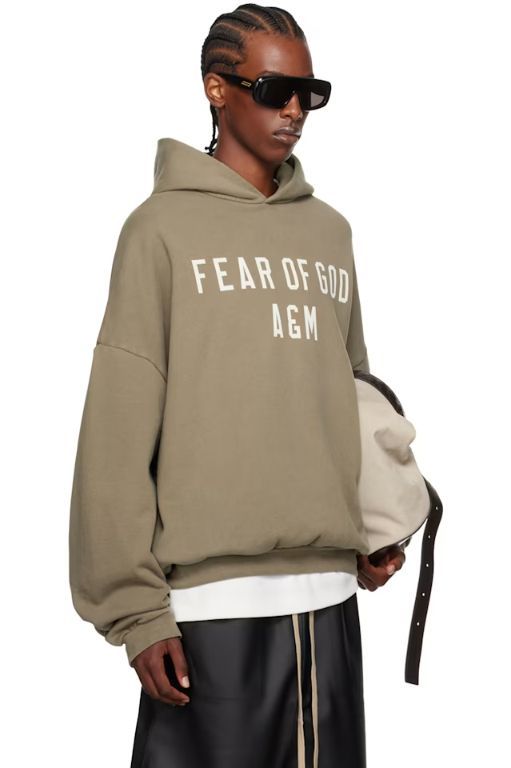 [피어오브갓]Khaki Heavyweight Hoodie 242161M202025