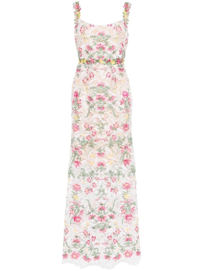 25 SS MARCHESA NOTTE 알렉시스 플로럴 자수 레이스 이브닝 드레스 N70G3565 TP425246489