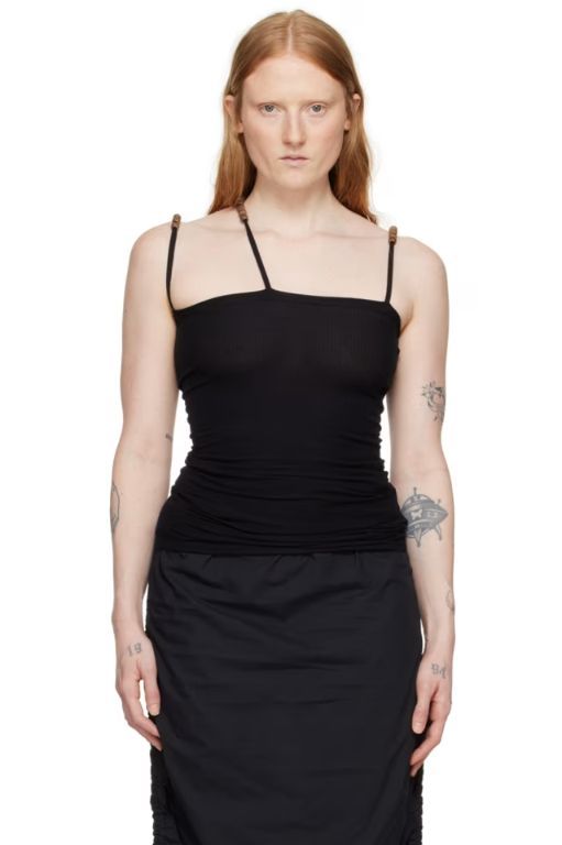 [베이스레인지]Black Tav Tank Top 241922F111023