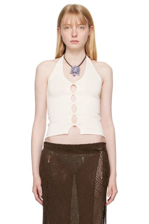 [GIMAGUAS]White Ischia Tank Top 241776F111015