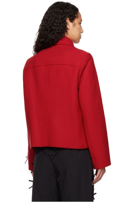 【関税込み】Sandy Liang レッド Helsa ジャケット 샌디리앙(SANDY LIANG) | [샌디 리앙]Red Helsa Jacket