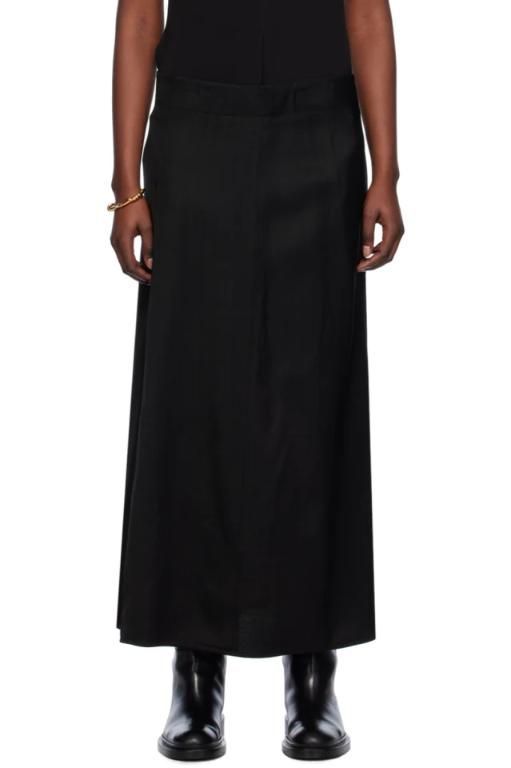 [스튜디오니콜슨]Black Jaya Maxi Skirt 241608F093000