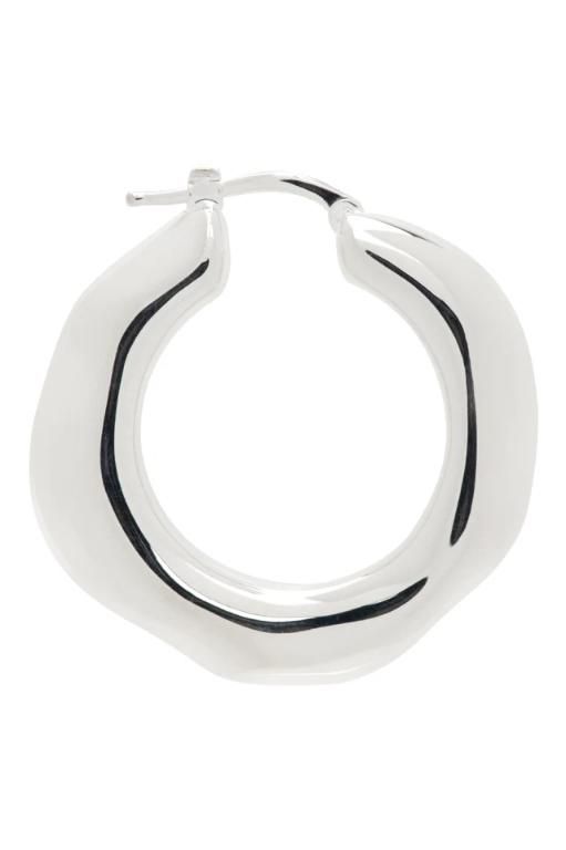 [질샌더]Silver Hoop Single Earring 232249M144005